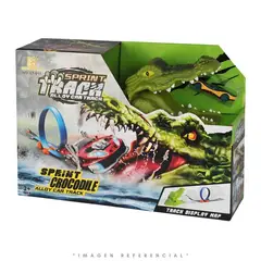 GENERICO - JUGUETE PISTA DE AUTOS MEDIANO COCODRILO