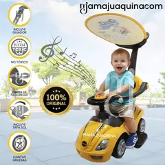 BABY - Correpasillo Empujador Buggy «MEGACAR» para Niños Yellow