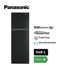 PANASONIC - Refrigeradora 348 Lt Top Freezer No Frost - NR-BT33PV1BD