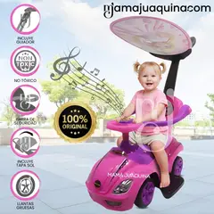BABY - Correpasillo Empujador Buggy «MEGACAR» para Niños Pink
