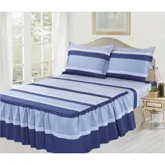 CASATEX - Juego de Sábanas con Blonda 2 Plazas 100% Algodón