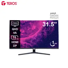 TEROS - Monitor Curvo TE-3253S 315” QHD VA 75Hz 1ms