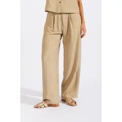 LUVARO - Pantalón Rústico Pliegues