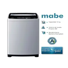 MABE - Lavadora Automática 10 kg LMAP1015WGBB0 – Silver