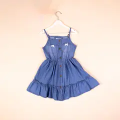 DANUS - Vestido manga tiras para niñas DEMIN