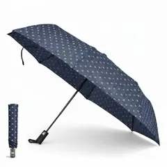 GENERICO - Paragua Sombrilla de mano Plegable Para Sol y Lluvia 100cm Apertura Automática Protección UV - Azul