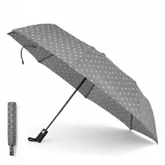 GENERICO - Paragua Sombrilla de mano Plegable Para Sol y Lluvia 100cm Apertura Automática Protección UV - Gris