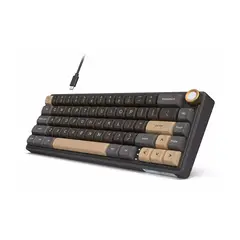 ROYAL KLUDGE - Teclado Gamer RK R65 Cableado SP Phantom Brown Switch