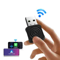 GENERICO - ADAPTADOR CARLINKIT MINI ULTRA INALÁMBRICO CARPLAY Y ANDROID AUTO UNIVERSAL PLUG & PLAY