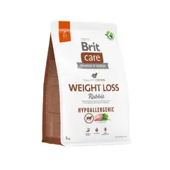 BRIT CARE - WEIGHT LOSS 3 KG - PERROS CON SOBREPESO - CONEJO Y ARROZ