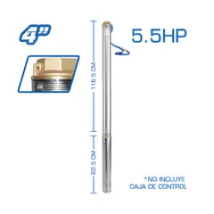 SAFARI - Bomba de Agua Sumergible para Pozo 4pulg 5 5HP 4SD1413-220