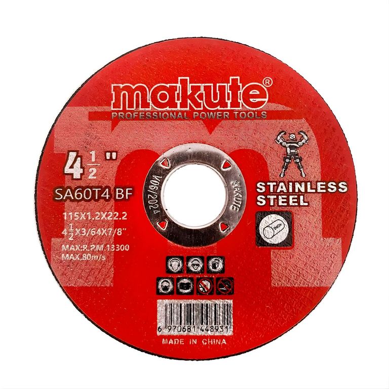 Disco de corte de Acero 4.5" Makute