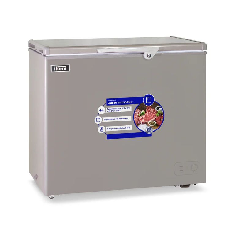 Congelador 220L con Tina de Acero Inoxidable TFI-2200DG