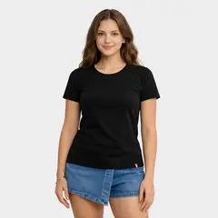 PAPIROS DENIM - Polo Básico Casual Mujer 100% Algodón