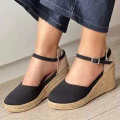 GENERICO - ALPARGATA NEGRO PARA MUJER NADIA