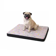 GENERICO - Cama colchoneta básica de verano para perro y gatos gris talla 2