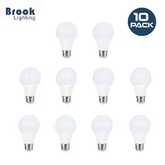 GENERICO - Pack 10 Focos LED 15W Luz Blanca Brook Lighting E27 6500K Bajo Consumo