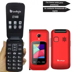 LANDBYTE - Celular Flip Tapa LT 1448 4G/Dual Sim