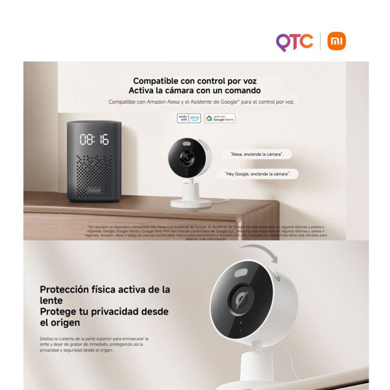 Cámara de Seguridad Smart Camera C100 1080p Full HD, Visión Nocturna, Audio Bidireccional