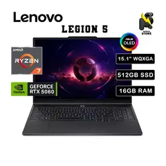 LENOVO - LAPTOP LEGION 5 15AHP10 / AMD RYZEN 7 260 /16 GB RAM /512GB SSD/RTX 5060 /15.1 WQXGA OLED