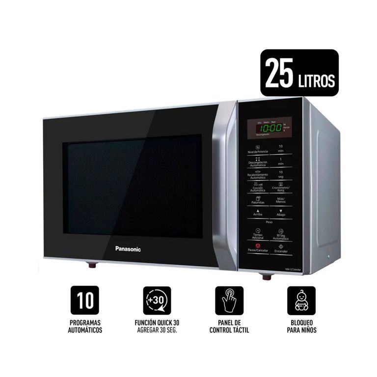 HORNO MICROONDAS 25 L. SILVER NN- SB34HM