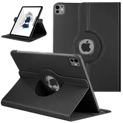 GENERICO - Funda Protector Giratorio 360° para iPad Pro 11 M4 2024 - NEGRO
