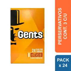 GENERICO - Preservativo Gents Clásico Caja de 24 Condones
