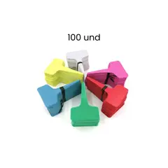 GENERICO - Etiquetas para plantas 100 und - Mix Color