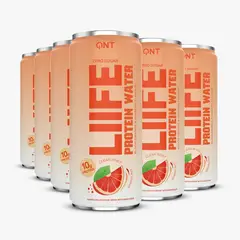 QNT - Protein Water Blood Orange Ginseng 12pack x 330 ml