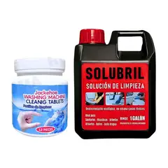 GENERICO - PASTILLA PARA LAVADORA + SOLUCIÓN DE PISOS SOLUBRIL