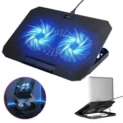 HOCO - Cooler Ventilador para Laptop Base Soporte Notebook 12 a 15 Pulgadas Ergonómico y USB