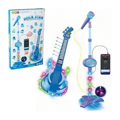 GENERICO - Set Musical Infantil con Guitarra Eléctrica Rock y Micrófono Interactivo
