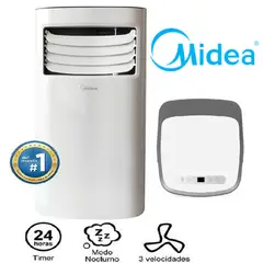 MIDEA - Aire Acondicionado Portátil 9000 BTU MPPH-09CRN1-NB4
