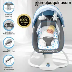 BABY - Mecedora Plegable Eléctrica para Bebés «DOLLY III» Blue