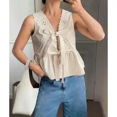 GENERICO - CHALECO CAMISA BLUSA DE VERANO PARA MUJER