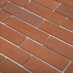 GENERICO - Fachaleta Natural 7x25x1 Rojo Texturado