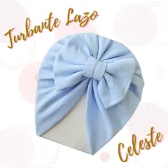GENERICO - Turbante para bebe en Lazo de algodón pima