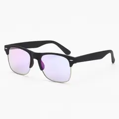 GENERICO - Lentes con Filtro de Luz Azul Marco Negro Estilo Clásico Unisex