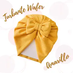 GENERICO - Turbante de bebe en algodon Waffer