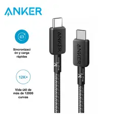 ANKER - Cable 322 Usb-c A Usb-c Trenzado 60w 1.8m Color Negro