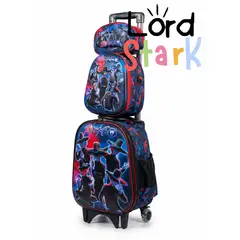 GENERICO - SET DE MOCHILA SAJA BOYS OSCURO 3 PIEZAS