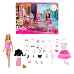MATTEL - Barbie 2025 Holiday Fab Doll Advent Calendar CALENDARIO DE ADVIENTO