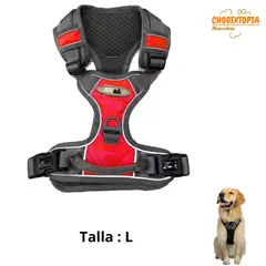 GENERICO - PECHERA CON ASA DE CONTROL Y CINTURÓN DE SEGURIDAD ROJA-L