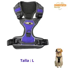 GENERICO - PECHERA CON ASA DE CONTROL Y CINTURÓN DE SEGURIDAD PURPURA-L