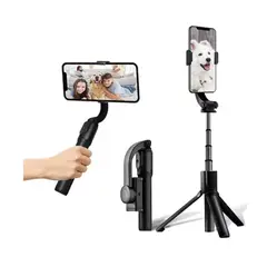 SEISA - Estabilizador Gimbal Multifuncional Tripode con Luz y Control Bluetooth 59 cm