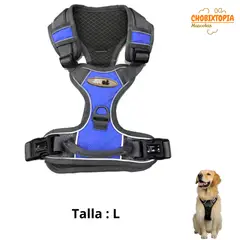 GENERICO - PECHERA CON ASA DE CONTROL Y CINTURÓN DE SEGURIDAD AZUL-L