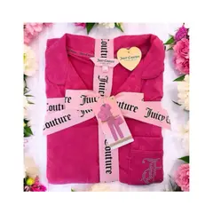 JUICY COUTURE - PIJAMA DE VELOUR ROSA CON INCRUSTACIONES