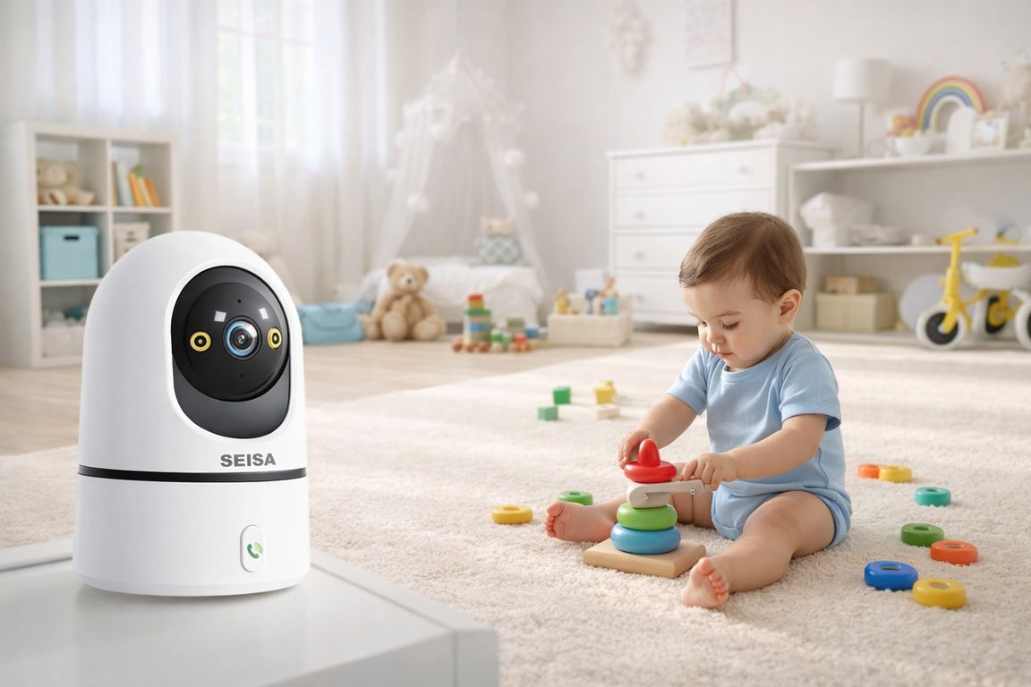 Monitor de Bebé WiFi con Visión Nocturna y Audio Bidireccional Vigilancia 247 desde tu Celular
