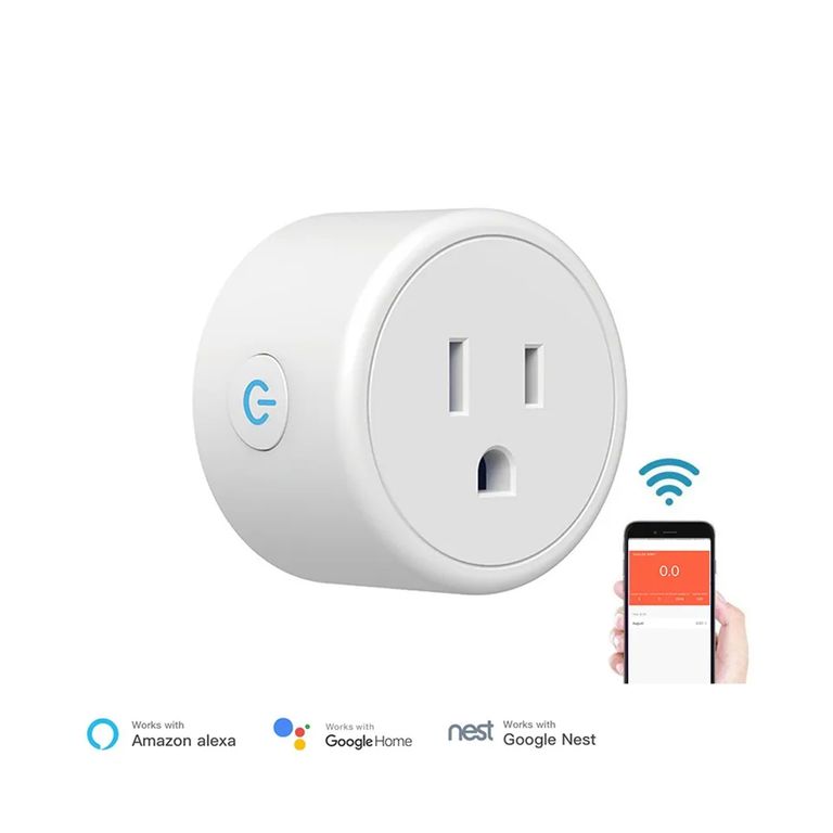 Enchufe Eléctrico Inteligente Smart Wifi Con Control De Voz 100 - 240V