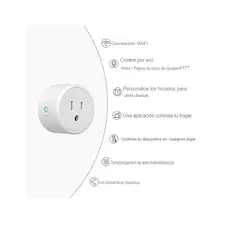 GENERICO - Enchufe Smart Mini Wifi Plug con Control de voz con Alexa Google Home